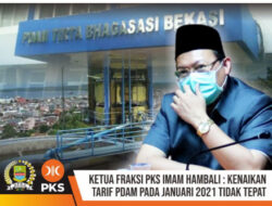 Ketua Fraksi PKS Imam Hambali : Kenaikan Tarif PDAM Tidak Tepat