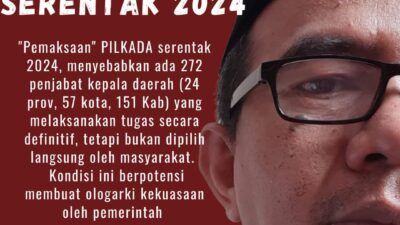 Mohamad Nuh : Pilkada Serentak 2024, Tergadainya Kedaulatan Rakyat