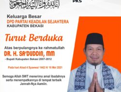 PKS Kabupaten Bekasi Kembali Berduka, Ust. Sa’dudin Meninggal Dunia
