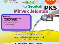 Ubah Sampah Jadi Berkah, RKI Setu Kumpulkan Minyak Jelantah Untuk Berderma