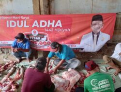 Tebar Satu Juta Kurban DR. Salim, PKS Cibitung Gelar Pemotongan Kurban di Hari Tasyrik