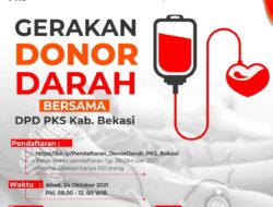 Gerakan Donor Darah PKS Bekasi 24 Oktober