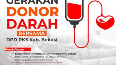 Gerakan Donor Darah PKS Bekasi 24 Oktober
