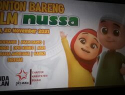 Kolaborasi PKS Muda dan  Garuda Keadilan Kabupaten Bekasi Gelar Nobar Film Nussa dan Rara