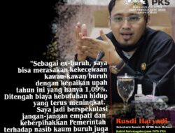 Upah Tidak Naik, Rusdi Haryadi : Miris, Tidak Ada Keberpihakan Kepada Buruh!