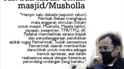 Rusdi Haryadi : Sudah 10 Tahun Tidak Ada Dana Hibah Di Kabupaten Bekasi