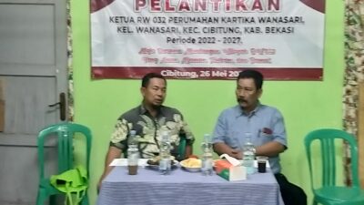 Hadiri Undangan RW 032 Kartika Wanasari Cibitung, Ayub Rohadi Berkenalan Dengan Ketua RW dan Pengurus Baru