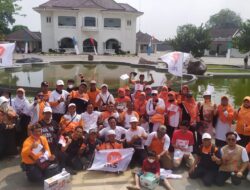 Rayakan Kemerdekaan Indonesia PKS Kabupaten Bekasi Gelar Flashmob 1 Kilometer