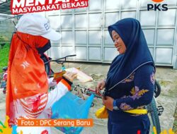 Perempuan PKS Serang baru, Gelar Sapa Warga kenalkan lambang PKS.