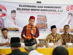 Konsolidasi Relawan, Bang Erwyn Sampaikan Pesan Mengejutkan!