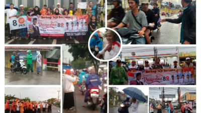 Heroik…..!, Hujan Es dan Petir Tak Surutkan Anggota PKS Cibitung Bagikan 2024 Paket di 8 Titik Wilayah