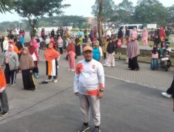 Senam Bersama Ratusan Warga, Ini Pesan H. Syahrizal S.Sos