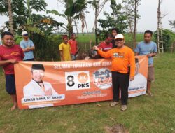 DPC PKS kedung waringin Tebar Hewan Qurban di Desa karang mekar