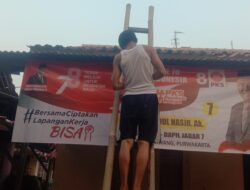 Gerakan Pasang Atribut PKS Di Kedung Waringin oleh Relawan Haji Jalal Abdul Nasir