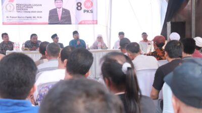 Bang Haji Faizal Hafan Farid (Aleg DPRD Jawa Barat) Sosialisasi Perda Perlindungan Anak di Perumahan Puri Mutiara Indah Karang Raharja.