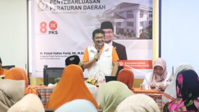 Aleg DPRD Jawa Barat, Bang Haji Faizal Hafan Farid Sosialisasi Penyebarluasan Peraturan Daerah di Desa Setiadarma Tambun Selatan