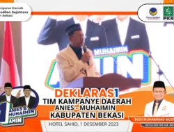 Deklarasi TKD AMIN Kabupaten Bekasi, Budi MM : Menang Total 85 persen