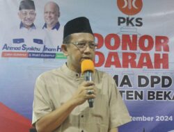 PKS Bekasi Gelar Donor Darah, Budi MM : Tagline PKS Adalah Melayani Masyarakat