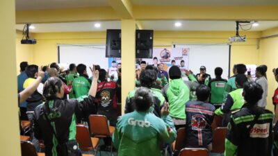 Ojol Se-Kabupaten Bekasi Dukung BN. Holik – Faizal (BHF) Paslon 02. Bang Haji Faizal: Ojol harus Sejahtera!