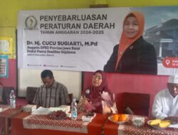 Cucu Sugiarti Sosialisasikan Perda Ketahanan Rumah Tangga di Kecamatan Sukakarya
