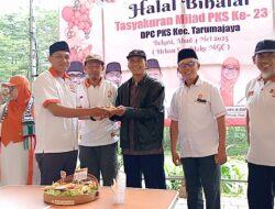 Meriah dan Penuh Kekeluargaan, DPC PKS Tarumajaya Gelar Halal Bihalal dan Sertijab Pengurus Baru