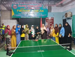 Ani Rukmini Hadiri Giat HUT RI ke-80 dan Grand Final Tenis Meja di Babelan