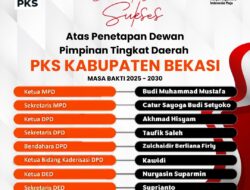 Inilah Susunan DPTD PKS Kabupaten Bekasi Periode 2025-2030