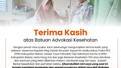 Legislator PKS Bekasi Advokasi Warga yang Butuh Operasi, Akses Jamkesda Dipermudah.