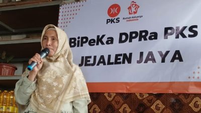 Puji Lestari Apresiasi Baksos BiPeKa DPRa PKS Jejalen Jaya Sambut Ramadhan