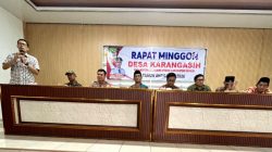 Saeful Islam Hadiri Rapat Minggon Desa Karang Asih dan Penetapan DPT Pengisian Anggota BPD