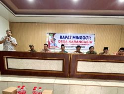 Saeful Islam Hadiri Rapat Minggon Desa Karang Asih dan Penetapan DPT Pengisian Anggota BPD